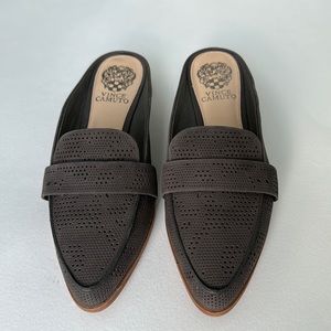 Vince Camuto Kaylana Loafer Mules Perforated Suede - Women’s size 8
